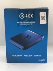 ELGATO 4K X – CAPTURE UP TO 4K144 WITH ULTRA-LOW LATENCY ON PS5, XBOX SERIES X/S, NINTENDO SWITCH, OBS AND MORE, HDMI 2.1, VRR, HDR10, USB 3.2 GEN 2, FOR STREAMING & RECORDING, WORKS WITH PC/MAC/IPAD