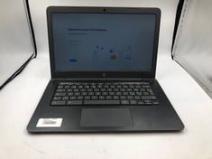 HP CHROMEBOOK 14 32GB LAPTOP: MODEL NO TPN-Q216. AMD A4-9120C, 4GB RAM, : LOCATION - C