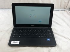 DELL CHROMEBOOK 11 3180 16GB LAPTOP: MODEL NO P26T. INTEL CELERON N3060, 4GB RAM, : LOCATION - D