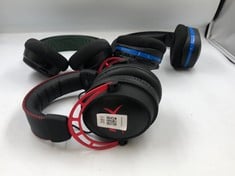 QUANTITY OF ASSORTED HEADSETS INCLUDES HYPER X ALPHA HEADSET: LOCATION - D