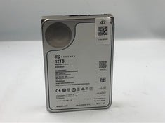 SEAGATE 12TB SATA IRONWOLF HDD (ORIGINAL RRP - £201): MODEL NO ST12000VN0007: LOCATION - A