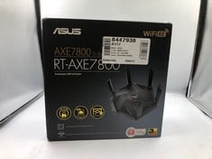 ASUS RT-AXE7800 TRI-BAND WIFI 6E EXTENDABLE ROUTER, 6GHZ BAND, 2.5G PORT, SUBSCRIPTION-FREE NETWORK SECURITY, INSTANT GUARD, ADVANCED PARENTAL CONTROL, BUILT-IN VPN, AIMESH COMPATIBLE, SMART HOME, SM