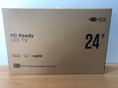 24 INCH TV 24"  TV IN BLACK. (WITH BOX)  [JPTC72168]