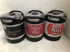 3 X ASSORTED PERFECT DRAFT BEER KEGS 6L TO INCLUDE HAWKSTONE LAGER 4.8% (18+ PROOF OF ID) (COLLECTION DAYS MONDAY 4th NOVEMBER - WEDNESDAY 6TH NOVEMBER 9AM TO 4PM)