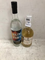 DOORLY'S 3 YEAR OLD AGED BARBADOS RUM 70CL 47% TO INCLUDE RUM FIRE WHITE OVERPROOF JAMAICAN RUM 70CL 63% (18+ PROOF OF ID) (COLLECTION DAYS MONDAY 4th NOVEMBER - WEDNESDAY 6TH NOVEMBER 9AM TO 4PM)