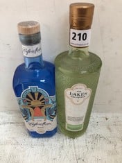 THE LAKES GIN LIQUEUR ELDERFLOWER 70CL 25% TO INCLUDE CAFE DEL MAR GIN 70CL 40% (18+ PROOF OF ID) (COLLECTION DAYS MONDAY 4th NOVEMBER - WEDNESDAY 6TH NOVEMBER 9AM TO 4PM)