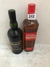 SCOTTISH LEADER BLENDED SCOTCH WHISKEY 70CL 40% TO INCLUDE ARDBEG ISLAY SINGLE MALT SCOTCH WHISKY 70CL 54.2% (18+ PROOF OF ID) (COLLECTION DAYS MONDAY 4th NOVEMBER - WEDNESDAY 6TH NOVEMBER 9AM TO 4PM