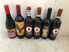 11 X BOTTLES OF ASSORTED WINES TO INCLUDE HIJO DEL SOL PETIT VERDOT 2023 WINE 750ML 13.5% (18+ PROOF OF ID) (COLLECTION DAYS MONDAY 4th NOVEMBER - WEDNESDAY 6TH NOVEMBER 9AM TO 4PM)