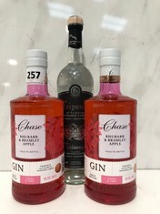 2 X BOTTLES OF CHASE RHUBARB & BRAMLEY APPLE GIN 70CL 40% TO INCLUDE BOTTLE OF TSIPOURO OF TYRNAVOS KATSAROS FAMILY ANISE FREE GREEK TRADITIONAL LIQUOR 700ML 40% (18+ PROOF OF ID) (COLLECTION DAYS MO