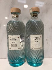 2 X BOTTLES OF ISLE OF HARRIS GIN 70CL 45% (18+ PROOF OF ID) (COLLECTION DAYS MONDAY 4th NOVEMBER - WEDNESDAY 6TH NOVEMBER 9AM TO 4PM)