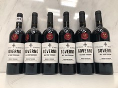 13 X BOTTLES OF ASSORTED WINES TO INCLUDE ANGELO BORRANI GOVERNO ALL'USO TOSCANO 2020 750ML 13.5% (18+ PROOF OF ID) (COLLECTION DAYS MONDAY 4th NOVEMBER - WEDNESDAY 6TH NOVEMBER 9AM TO 4PM)