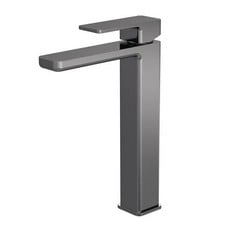 NUIE WINDON HIGH-RISE MONO BASIN MIXER (NO WASTE) - BRUSHED PEWTER - RRP £266