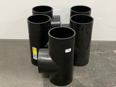 5 X GEBERIT HDPE 160MM X 160MM 91.5° PIPE CONNECTOR 369.195.16.1