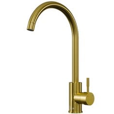 ELLSI TIVOLI SINGLE LEVER KITCHEN SINK MIXER TAP WITH SWIVEL SPOUT - GOLD
- RRP £132