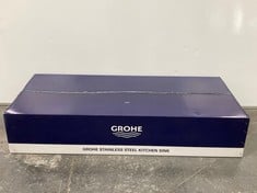 GROHE K500 STAINLESS STEEL SINK WITH DRAINER STAINLESS STEEL 31588SD1 - RRP £393