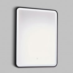 PRESTIGE NERO SQUARE LED BATHROOM MIRROR 700MM H X 500MM W - RRP £186.95