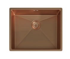 ELLSI ELITE 1 BOWN UNDERMOUNTED KITCHEN SINK 540X440MM BRUSHED COPPER - RRP £605