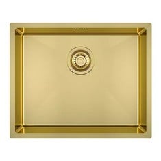 ELLSI ELITE UNDERMOUNT 1.0 KITCHEN SINK - 540MM L X 440MM W - BRUSHED GOLD - RRP £560