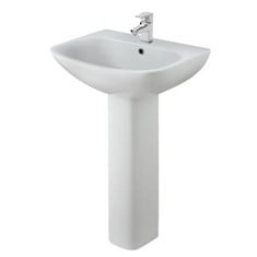 NUIE IVO 555MM BASIN & PEDESTAL - RRP £159