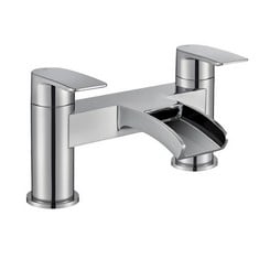 FRANCIS PEGLER CASCADA 2 HOLE DUAL LEVER BATH FILLER TAP IN CHROME - ITEM NO. 922028 - RRP £326