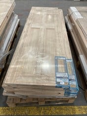 9 X ASSORTED DOORS TO INCLUDE 4TRADE 4 PANEL CLEAR PINE INTERIOR 1981 X 610 X 35MM