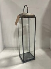 NKUKU KASO LANTERN -AGED ANTIQUE BRASS - LARGE KL0902 RRP- £95