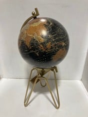 NKUKU EBU DECORATIVE GLOBE - ANTIQUE BRASS - LARGE 64 X 32CM EG2902 - RRP £125