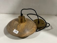 NKUKU CHAKAI WOOD & METAL PENDANT - SMALL CP0401 RRP- £150