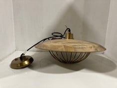 NKUKU CHAKAI WOOD & METAL PENDANT - LARGE CP0501 RRP- £225