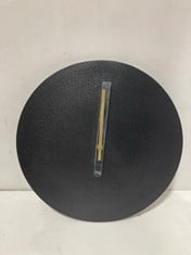 NKUKU OKOTA WALL HUNG CLOCK - BLACK - 3 X 38CM OC4301 RRP- £75