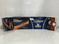 8 X PACKETS OF ASSORTED GOLF BALLS TOO INCLUDE TITLEIST NXT TOUR HIGH PERFORMANCE 12-PACK