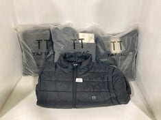 4 X ASSORTED TAFTAC DARK HEAT CLOTHING TO INCLUDE PUFFER JACKET BLACK SIZE XL