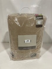 YARD RELAX LIVING HEAVY CHENILLE EYELET CURTAINS 229X137CM NATURAL RRP- £105