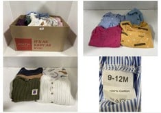 BOX OF ASSORTED KIDS CLOTHING TO INCLUDE NUTMEG SWEATER BLOCK MULTI SIZE 4-5YRS