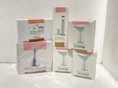 6 X ASSORTED LUX SKIN BEAUTY PRODUCTS TO INCLUDE FACIAL STEAMER