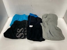 5 X ASSORTED ADULT BRANDED CLOTHING TO INCLUDE NIKE CUFFED JOGGERS LIGHT GREY SIZE M