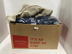 QTY OF ASSORTED ADULT CLOTHING ITEMS TO INCLUDE ONSDALLAS FLEECE JACKET CREAM - SIZE L