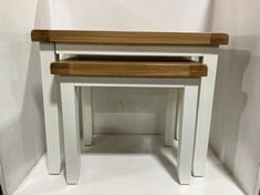 MELBOURNE 3 PIECE NEST OF TABLES WHITE / OAK - RRP £289