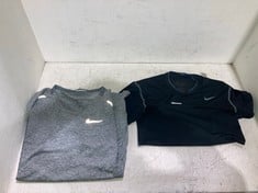 4 X ASSORTED CLOTHING ITEMS TO INCLUDE NIKE PRO COMBAT DRI-FIT SPORT COMPRESS T-SHIRT BLACK - SIZE M