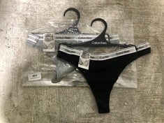 ASSORTED CALVIN KLEIN UNDERWEAR TO INCLUDE THONG IN GREY SIZE XS