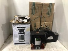 4 X ASSORTED KITCHEN ITEMS TO INCLUDE CUISINART BURR MILL GROUND COFFEE MACHINE