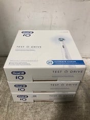 3 X ORAL-B IO25 X ULTIMATE CLEAN BRUSH HEADS - RRP £138