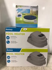 3 X ASSORTED SWIMMING POOL ITEMS TO INCLUDE BESTWAY POOL HEATER