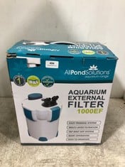 ALLPOND SOLUTIONS AQUARIUM RANGE EXTERNAL FILTER