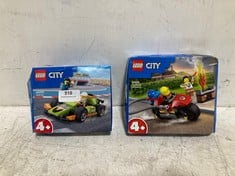 7 X ASSORTED ITEMS TO INCLUDE LEGO CITY 60410 FIRE RESCUE MOTORCYCLE