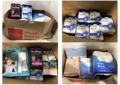 BOX OF ASSORTED ITEMS TO INCLUDE TOMMEE TIPPEE SLEEP BAG 6-18MTHS 2.5TOG