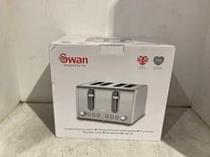 2 X ASSORTED SWAN ITEMS TO INCLUDE SWAN FOUR SLICE TOASTER AND 1.7L WHITE SWAN KETTLE