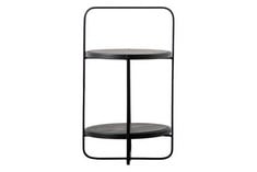 2 X SIDE TABLES IN BLACK WOOD EFFECT - ITEM NO. 686733