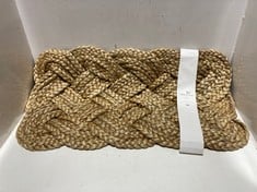 6 X PLAITED JUTE DOORMAT 450X750MM - ITEM NO. 764059 - RRP £34.95