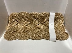 6 X PLAITED JUTE DOORMAT 450X750MM - ITEM NO. 764059 - RRP £34.95